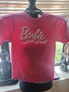 Barbie Hot Pink Gradient Logo Short Sleeve Tee